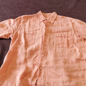 Linen button down